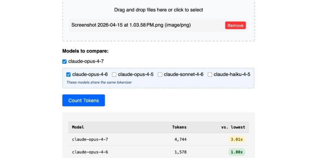 Claude Token Counter, now with model comparisons