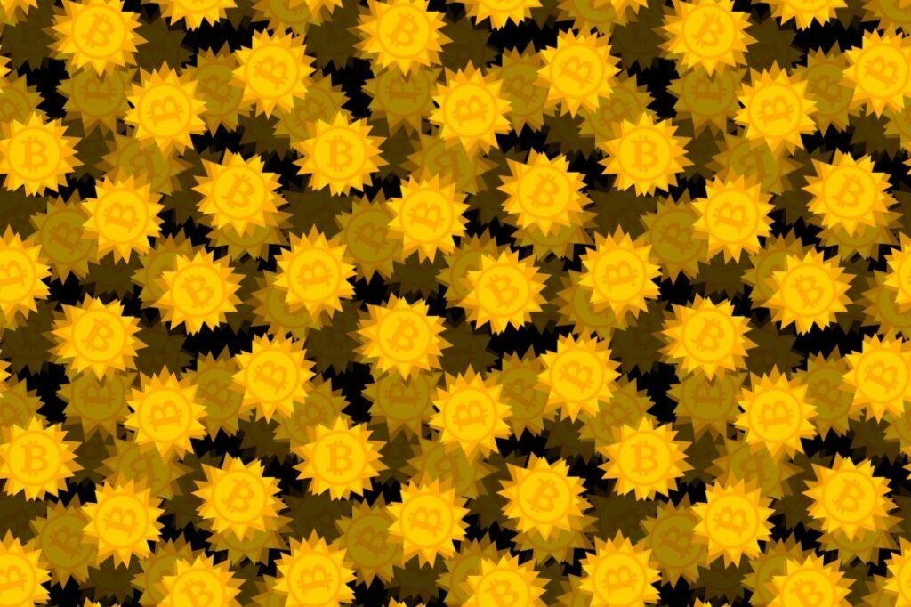 De-fi platform Drift suspends deposits and withdrawals after millions in crypto stolen in hack gold bitcoin logos featured on spiky-shaped coins on a darkened black background