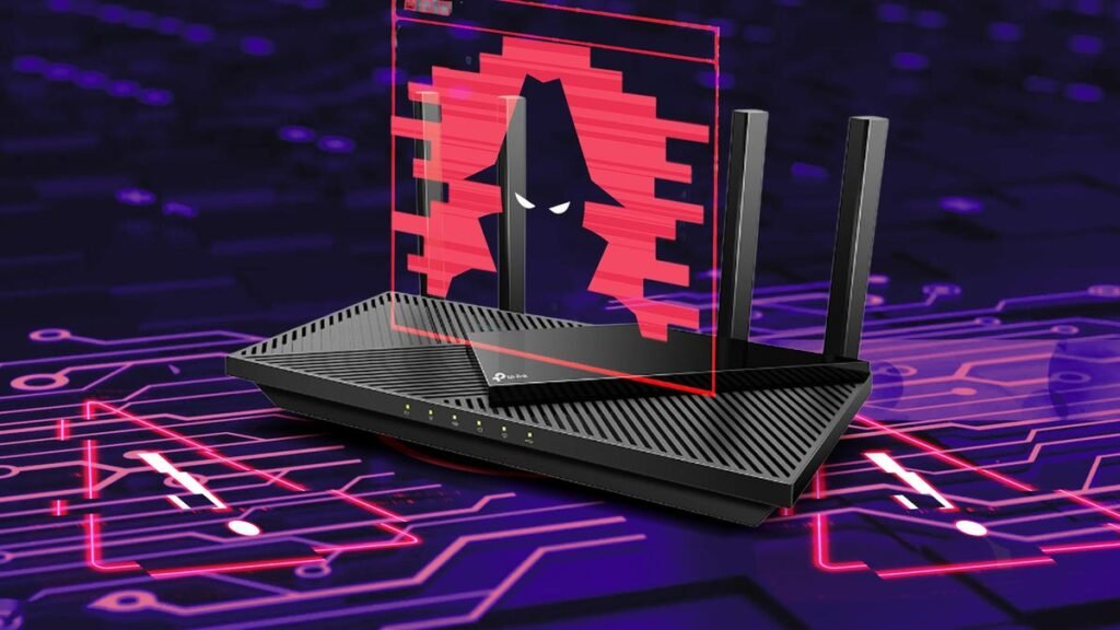 My Expert Advice: Don’t Buy a Router Until We Know More About the FCC’s Ban hands connecting internet cable to router with antennas on table and pink background