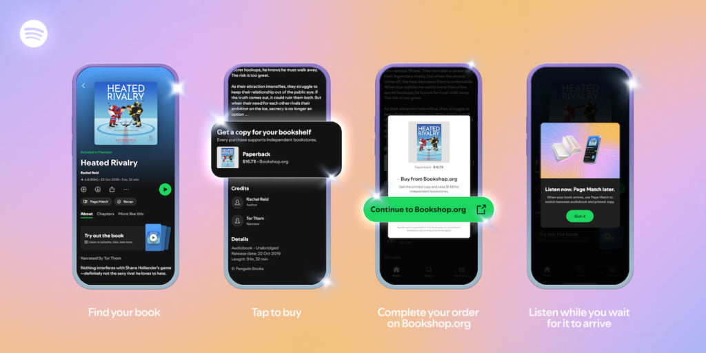 Spotify launches the ability to purchase physical books in the US and UK Spotify launches the ability to purchase physical books in the US and UK
