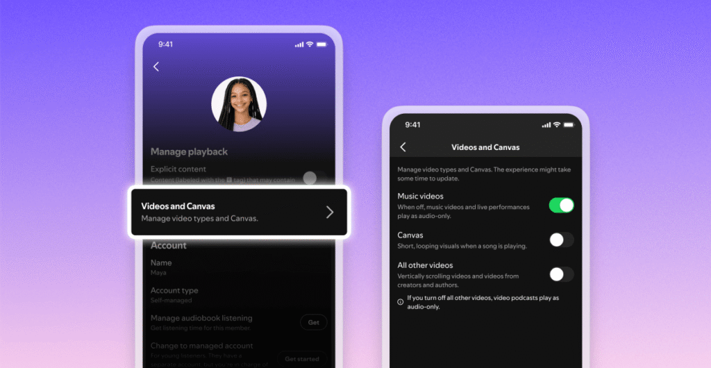 Spotify now lets you turn off all its videos