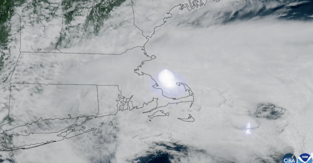 A meteor exploded off the coast of Boston A meteor exploded off the coast of Boston