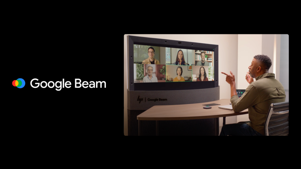 A new experiment brings better group meetings to Google Beam