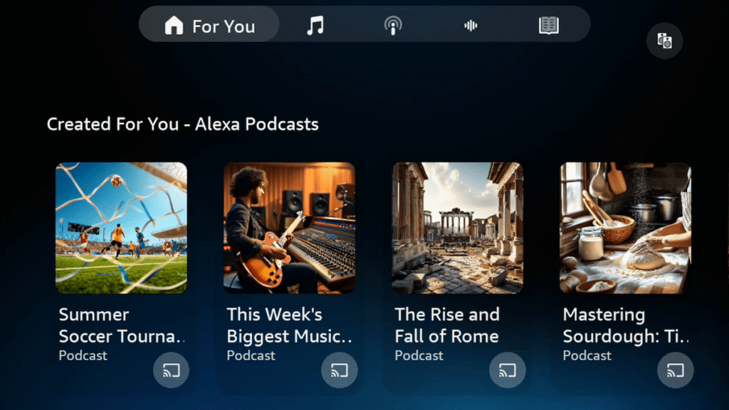 Amazon's new Alexa+ powered feature can generate podcast episodes