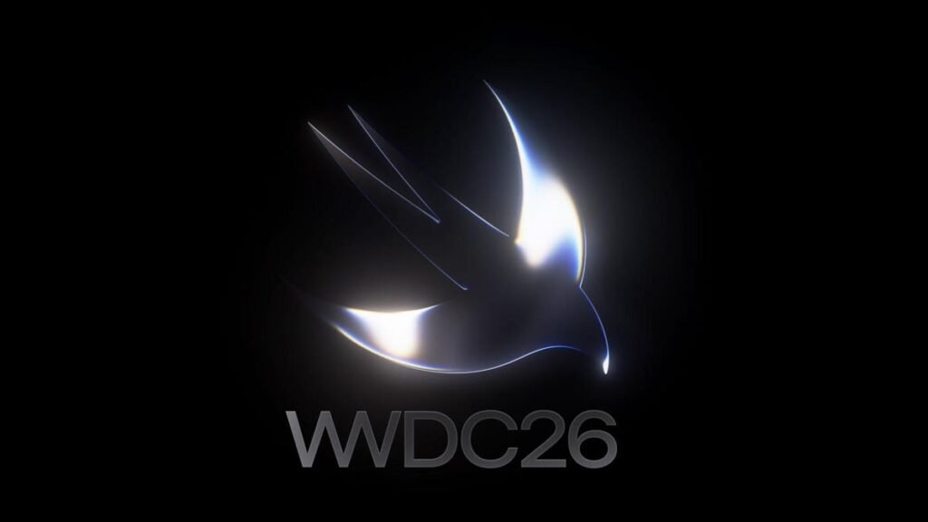 WWDC 2026 logo featuring a silver bird
