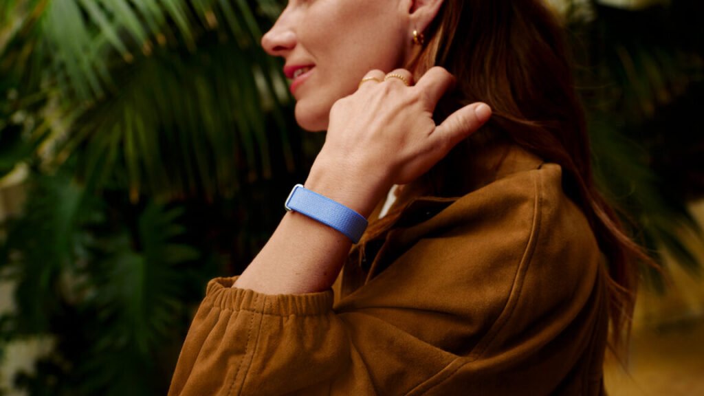 Fitbit Air with the lavender performance loop band