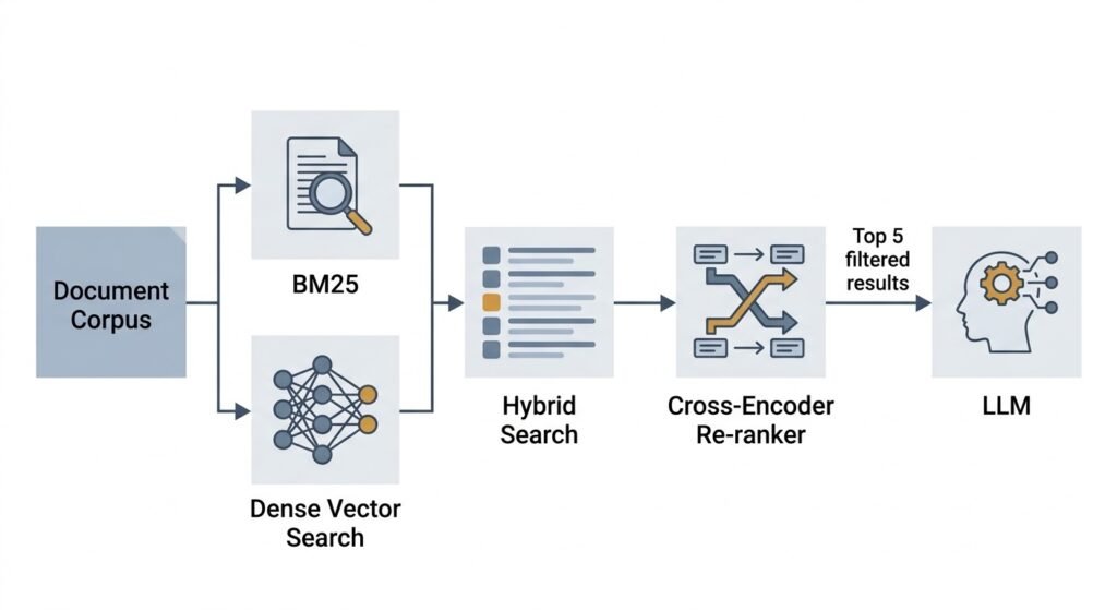 Hybrid Search and Re-Ranking in Production RAG Hybrid Search and Re-Ranking in Production RAG