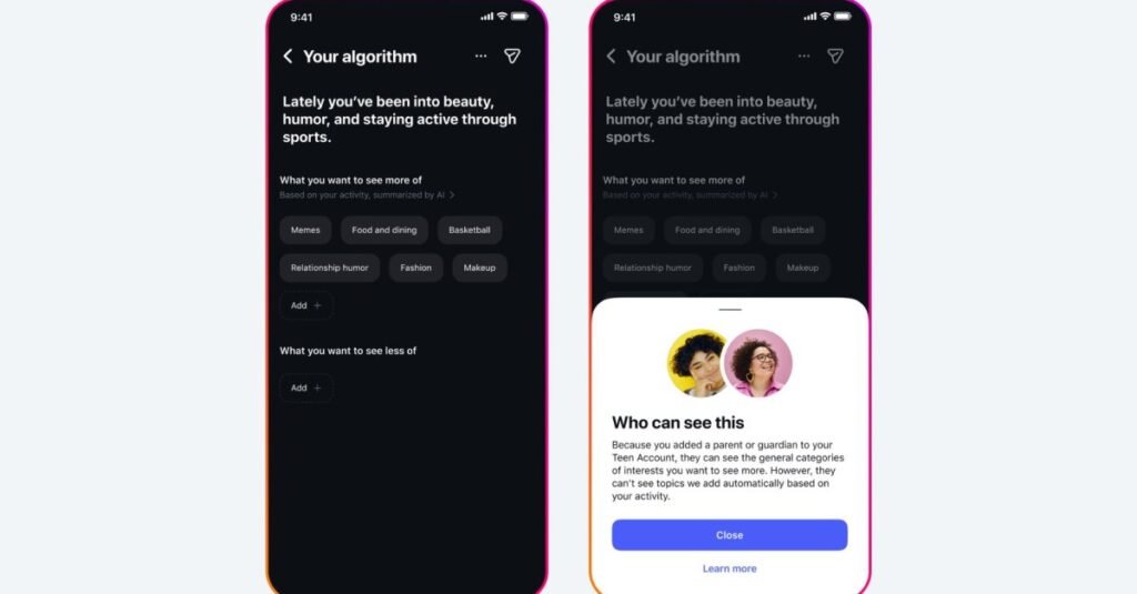 Meta will tell parents when their teens add new interests to their Instagram algorithm