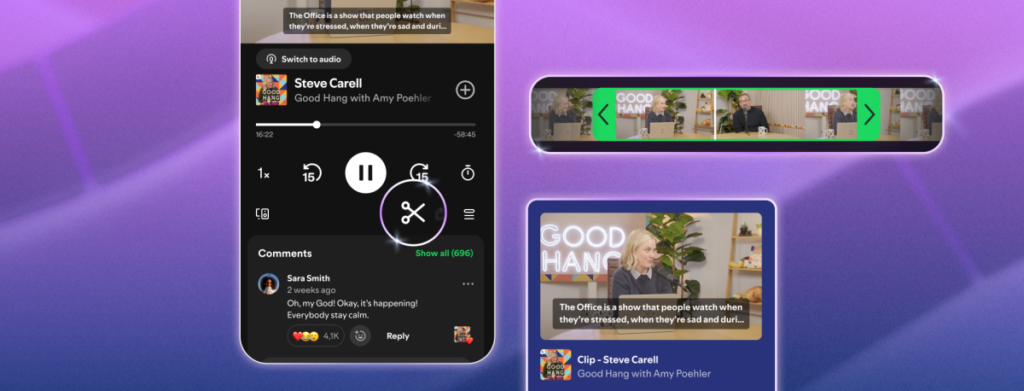 Spotify now lets you 'clip' moments from your favorite podcast