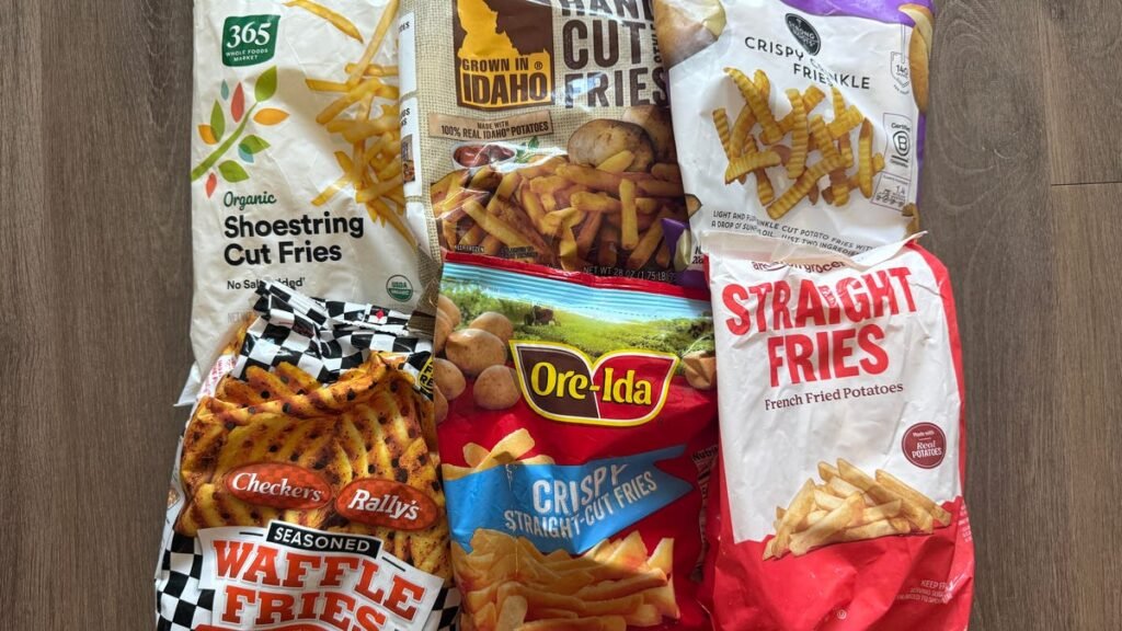 Six brands of frozen fries