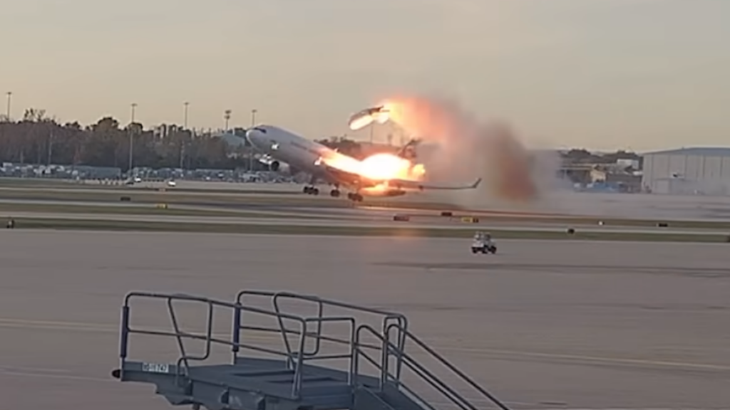 US scrambles to stop Internet users re-creating dead pilots’ voices Still image from a video showing a cargo plane taking off while fire engulfs a wing and the left engine having detached. The crash of UPS flight 2976 killed three pilots aboard the aircraft and killed a dozen more people on the ground, with 23 people being injured.