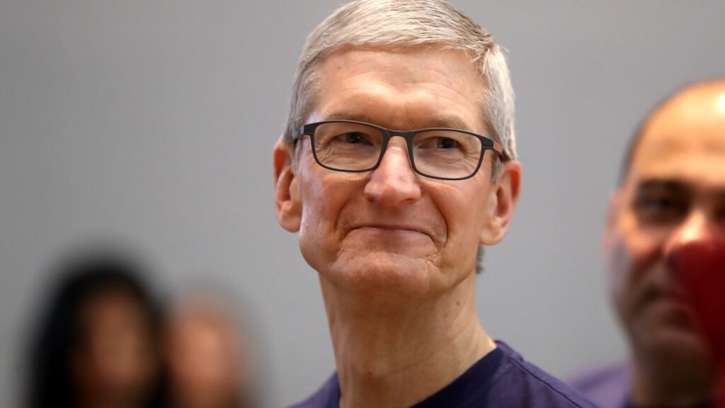 Tim Cook passes the baton in Apple’s Q3 2026 earnings call A smiling man in glasses and a tee-shirt.