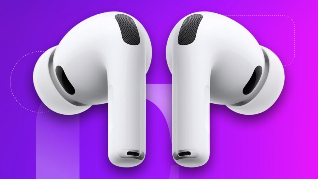 White Airpod pro 3 against CNET commerce background.