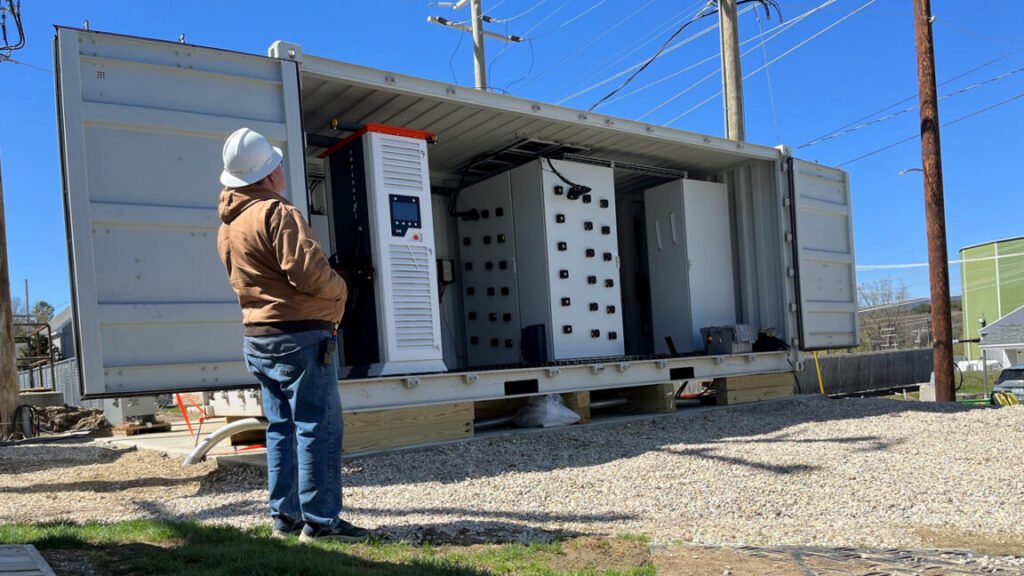 Data centers become “killer application” for new power transformer tech NC State's 1 MW solid-state transformer system during deployment for field testing on a live distribution feeder at EPRI's Lenox, Mass., test site. The shipping container houses, from left to right, the charger enclosure, the SST enclosure, and the breaker box enclosure.