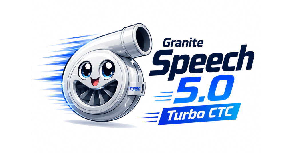 Extremely Fast and Accurate Transcription with Granite Speech 5.0 Turbo CTC Extremely Fast and Accurate Transcription with Granite Speech 5.0 Turbo CTC