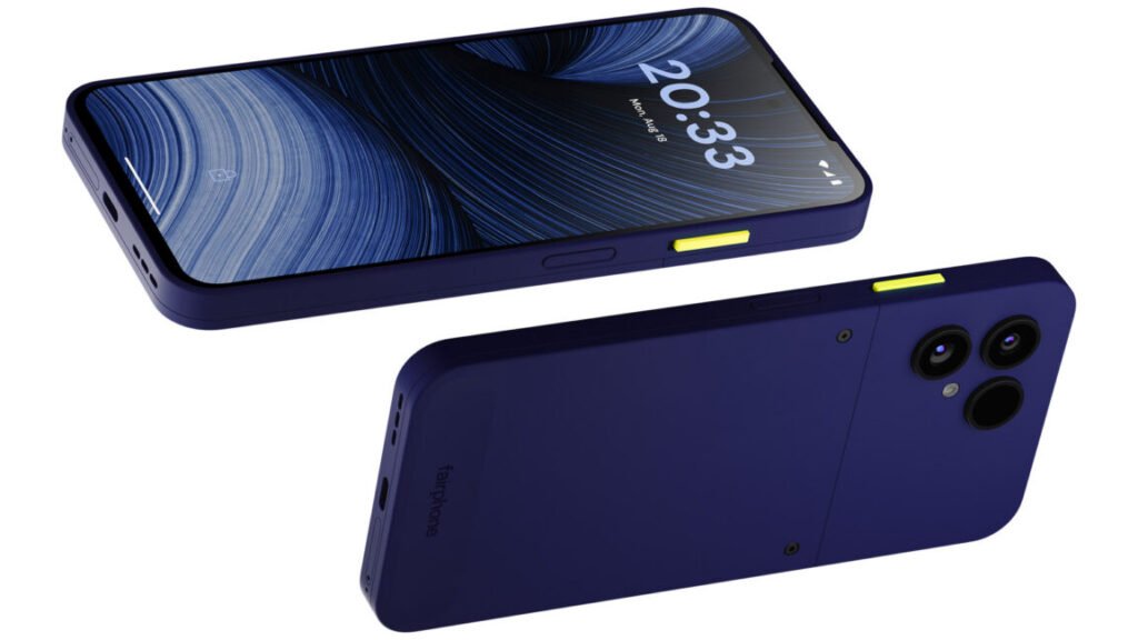 Two views of the Fairphone