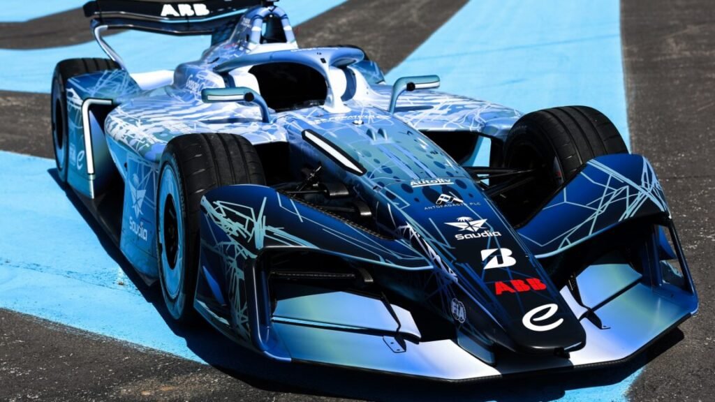 LE CASTELLET, FRANCE - APRIL 21: A general view of the GEN4 Formula E car during the Formula E GEN4 Launch at Circuit Paul Ricard on April 21, 2026 in Le Castellet, France. (Photo by Simon Galloway/LAT Images)
