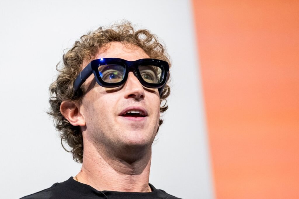 Meta’s new Glimmer AI model offers a hint at Zuckerberg’s personal intelligence vision Mark Zuckerberg wearing smart glasses