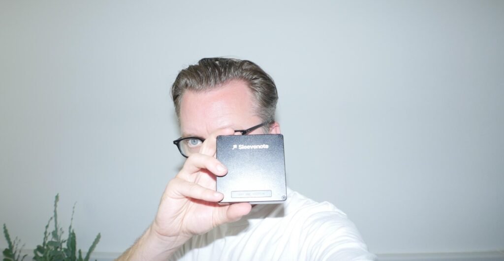 Musician Tom Vek is building the Sleevenote digital music player Musician Tom Vek is building the Sleevenote digital music player