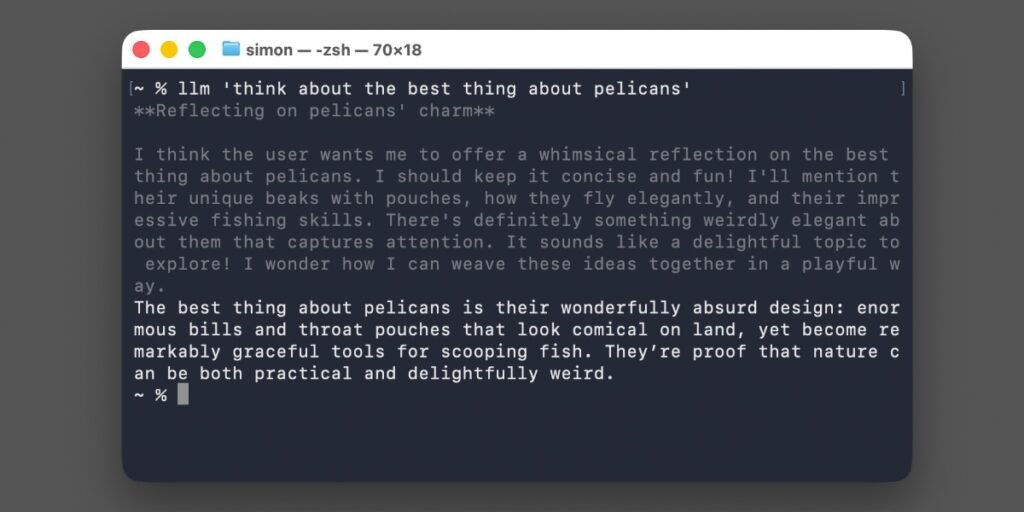 New release of LLM adds support for reasoning traces, OpenAI Responses, server-side tools, and smarter logging