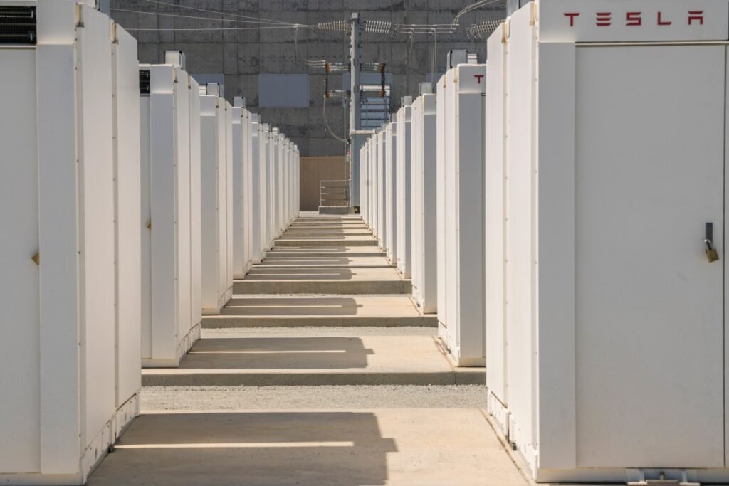 SpaceX has bought $329M worth of Tesla Megapacks so far this year Tesla Megapack batteries during a tour of the Elkhorn Battery Energy Storage System in Moss Landing, California