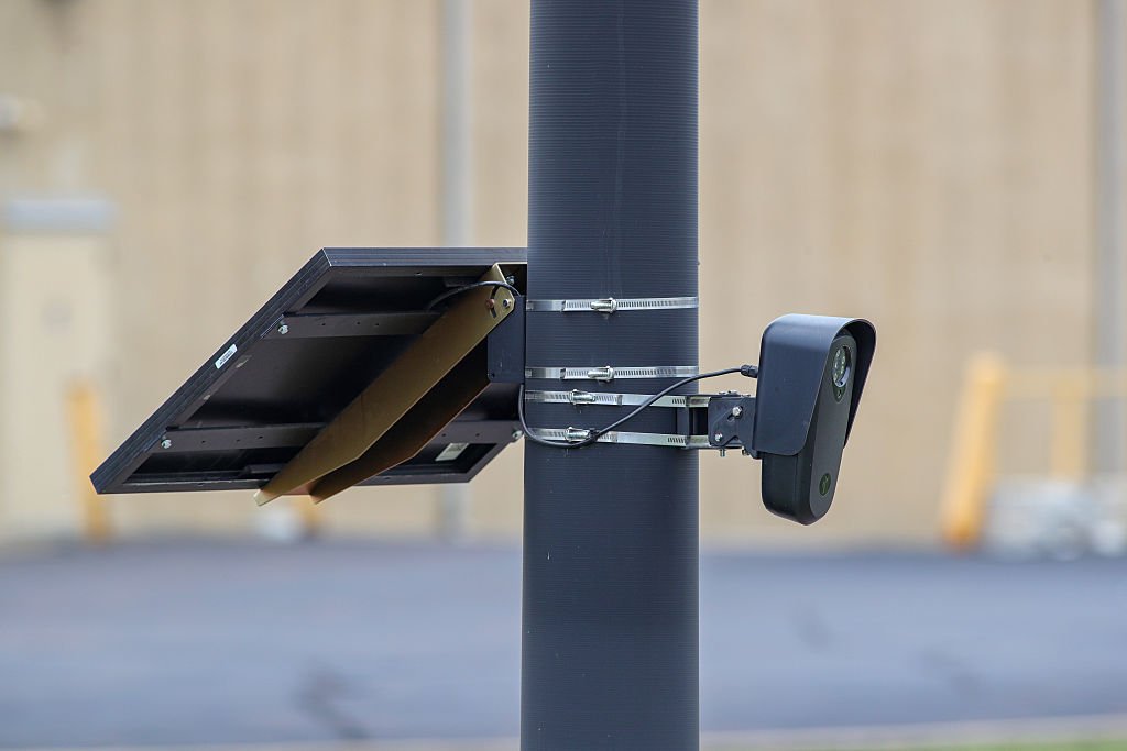 We Spotted So Many Workarounds for Flock’s New Rules on Police Camera Surveillance A Flock Safety camera is seen at the Buckhorn Plaza shopping.