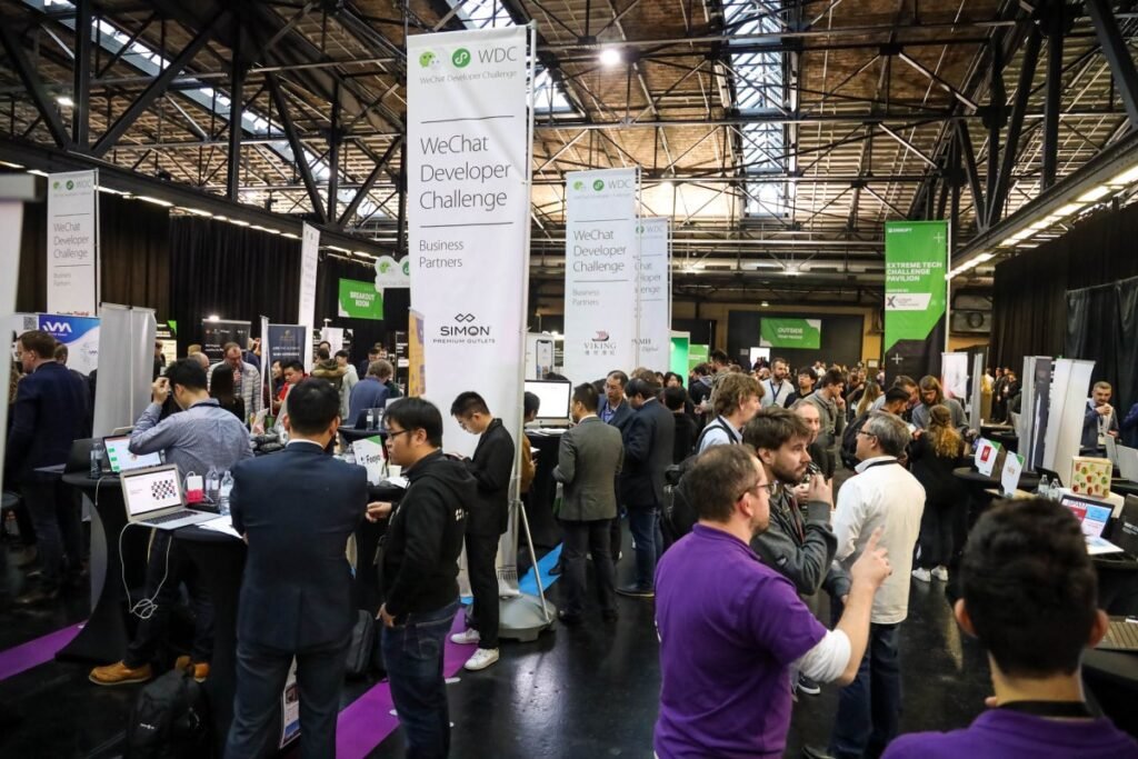 TechCrunch Disrupt Berlin 2019 busy Expo Hall