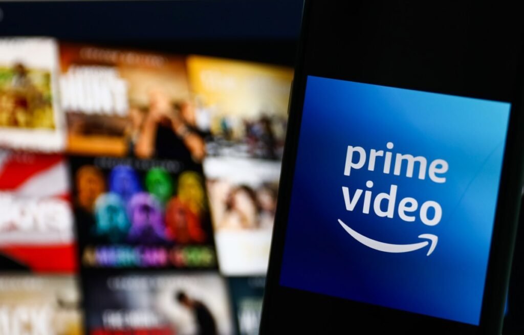 Amazon Prime Video takes on TikTok with short-form news clips The logo of Amazon Prime Video against a blurred backdrop of tiles on a television screen.