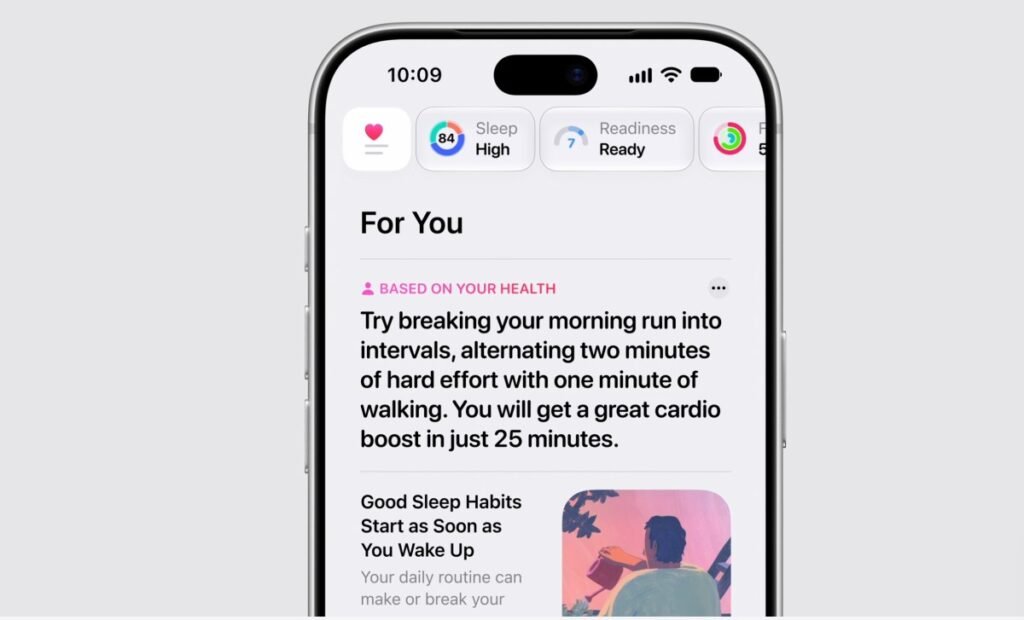 Apple's revamped Health app will calculate your 'health age' and readiness score