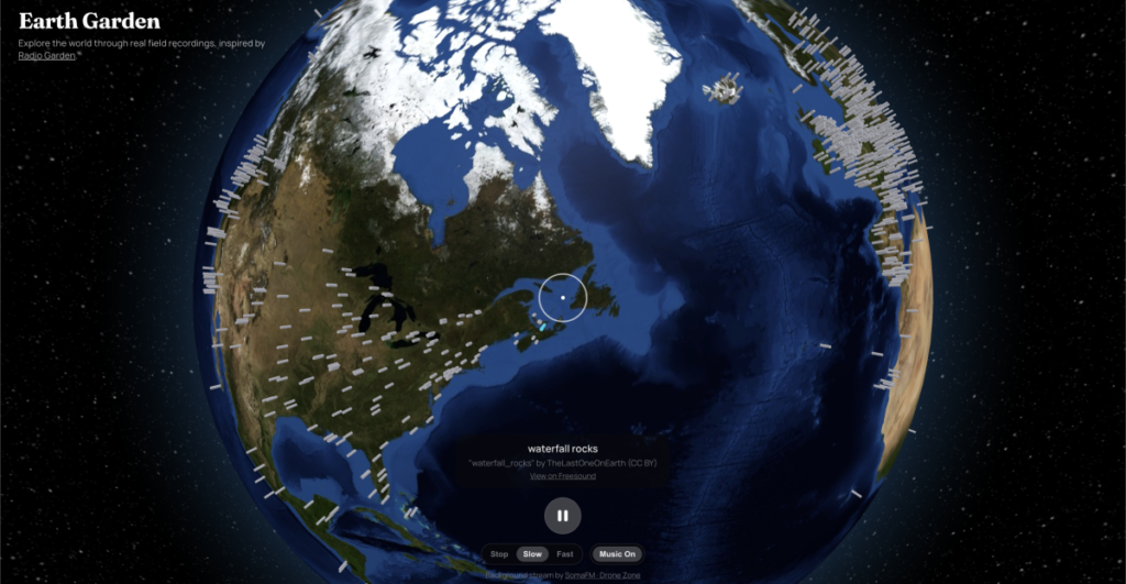 Explore the globe in field recordings