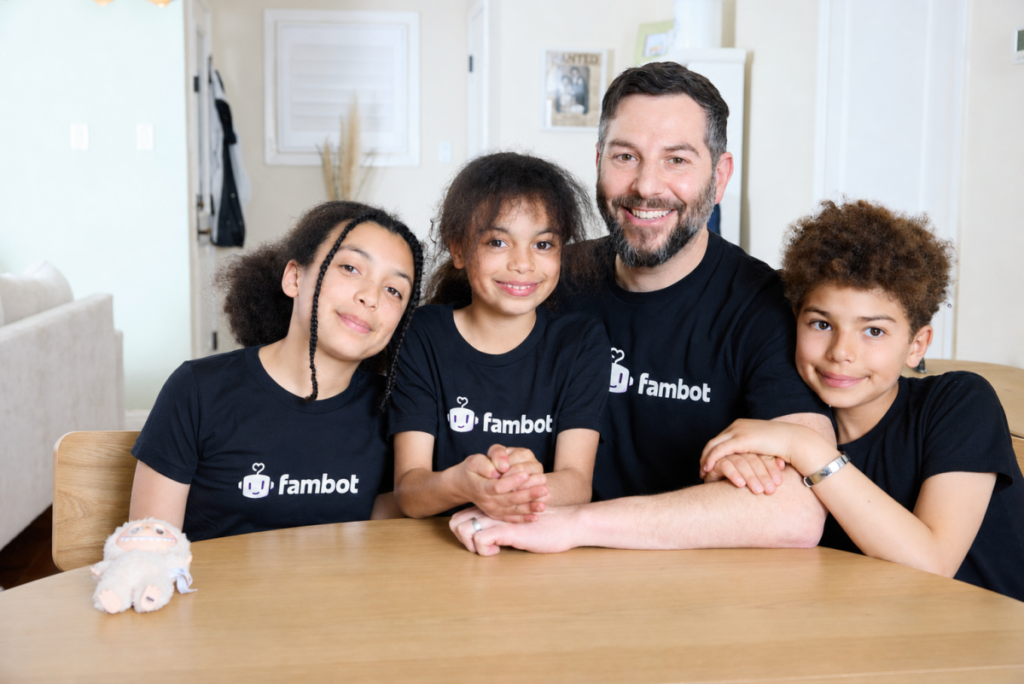 Fambot CEO David Reich with his kids