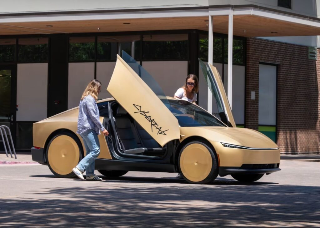 people getting into gold Cybercab