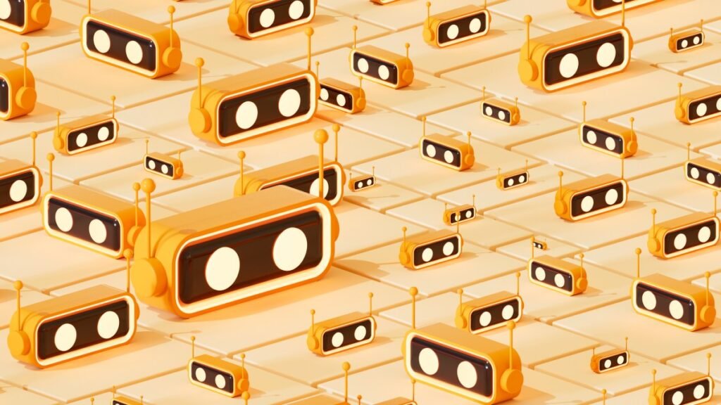 OpenAI’s rogue agents keep escaping, with no formal process to investigate them A digitally generated image showing several AI chatbot assistants standing on a segmented or sliced floor surface, symbolizing the distributed and modular nature of artificial intelligence systems. This futuristic and conceptual design reflects the scalability, communication, and parallel functionality of AI-powered virtual assistants.