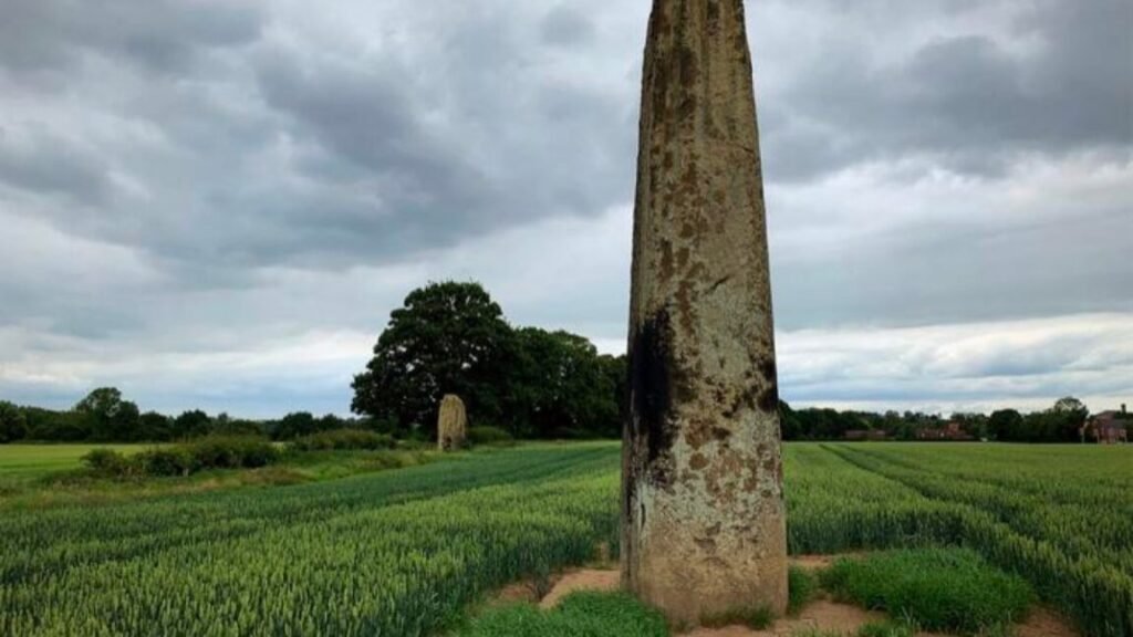 Prehistoric stones in Yorkshire, known as the Devil's Arrow