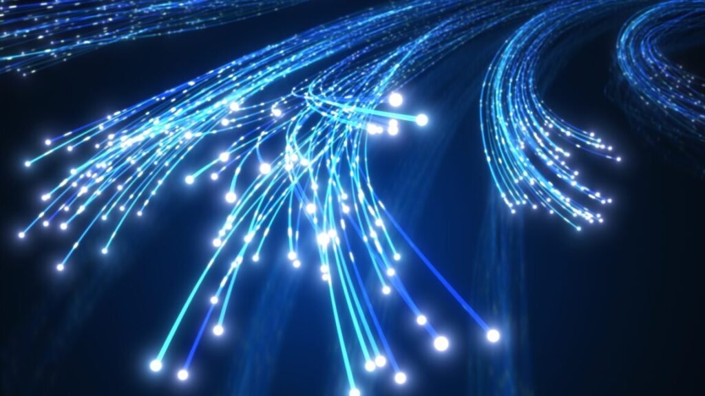 Illustration of fiber Internet cables