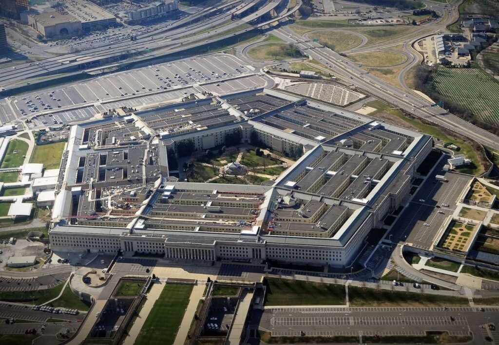 Aerial view of The Pentagon
