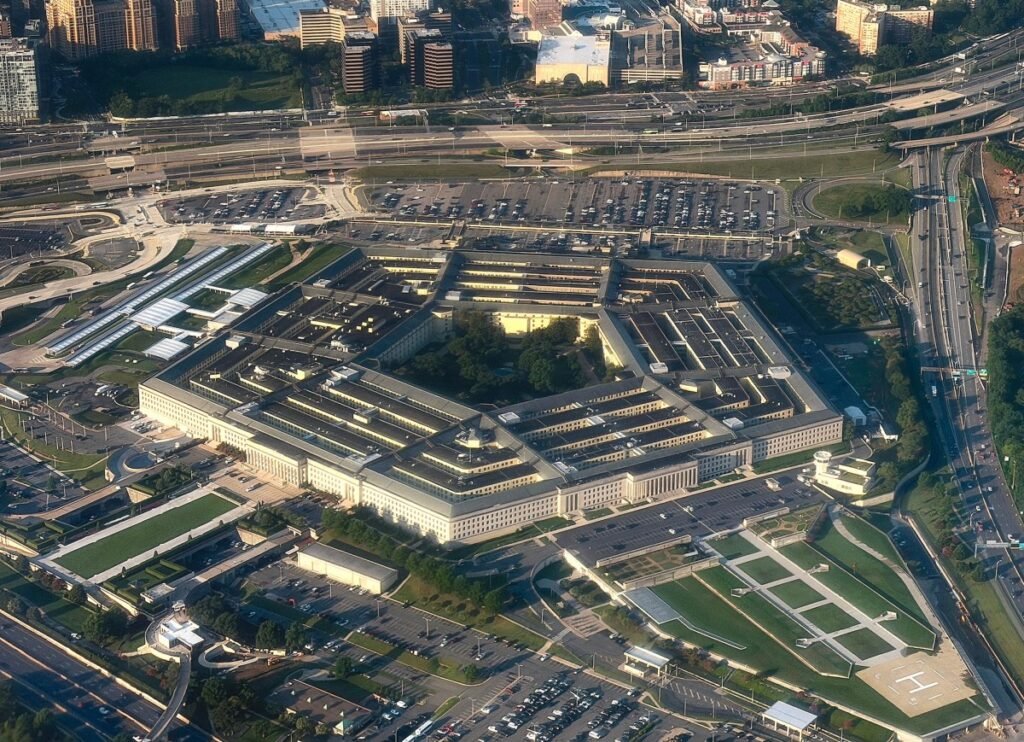 Aerial view of The Pentagon
