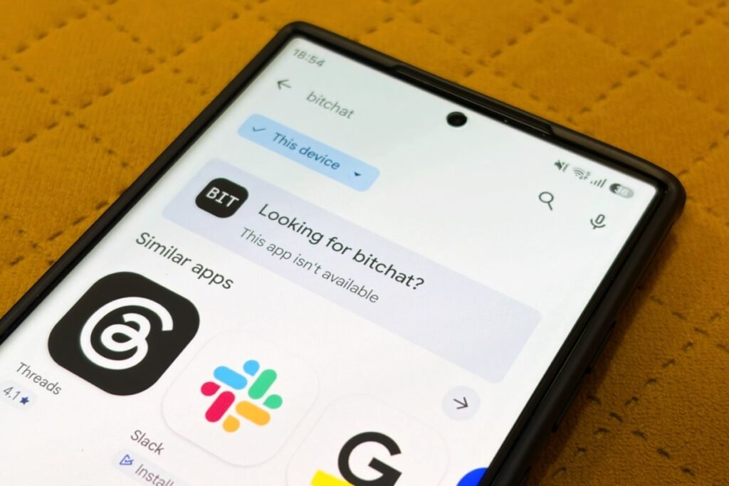 Bitchat app unavailable on Google Play in India